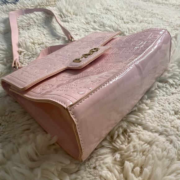 FAO Pink Patent Mini Purse – Embossed Logo Crossbody/Shoulder Bag - Picture 4 of 6